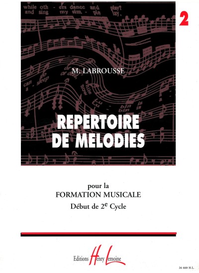 Répertoire de Mélodies Vol.2