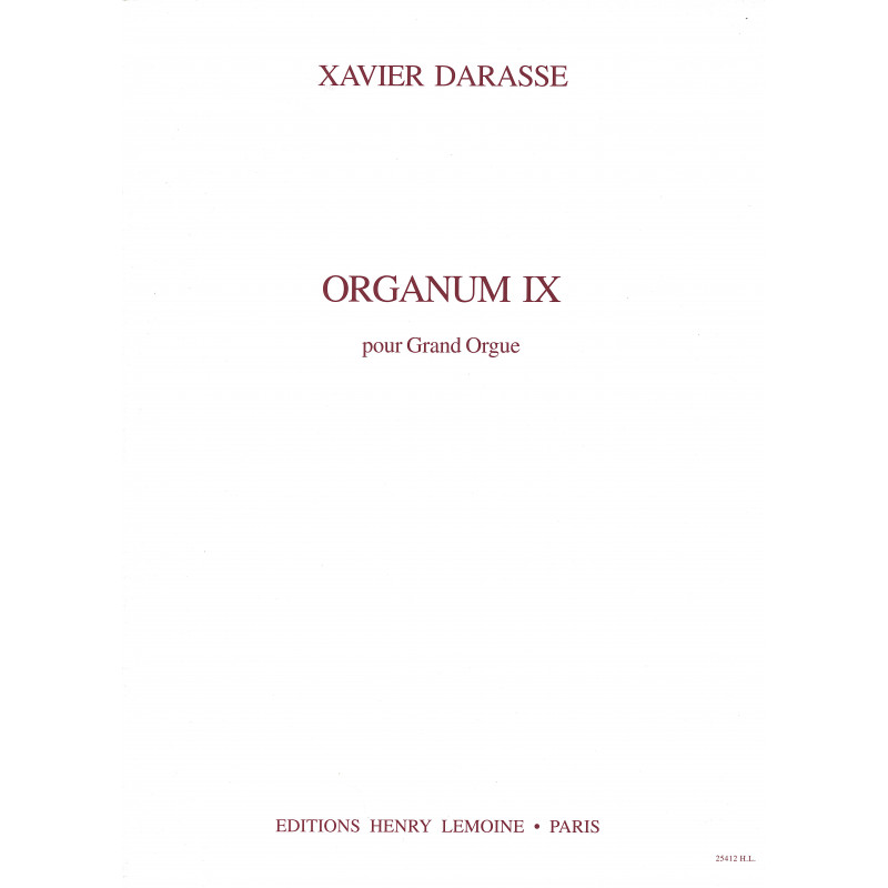 25412-darasse-xavier-organum-ix