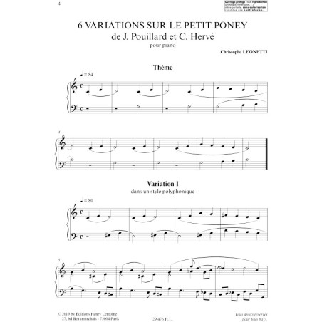 Variations sur Le Petit Poney (6)