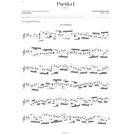 Partita n°1 BWV1002