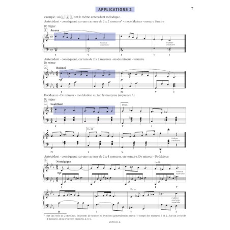 L'oreille harmonique Vol.3 Composition