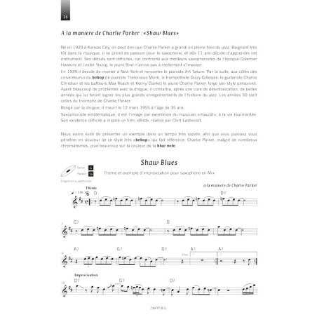 Méthode de saxophone du swing au be-bop