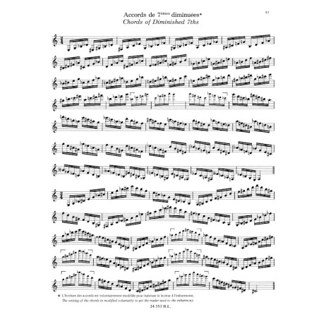 Gammes du clarinettiste pour musique du XIXe siècle