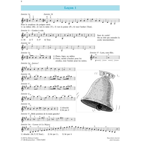 Méthode de violon Vol.2 - 32 leçons 1ere et 3e positions