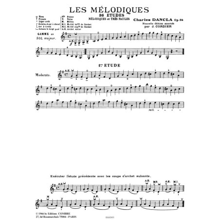 Etudes mélodiques (36) Op.84