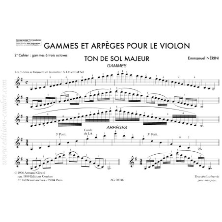 Gammes et arpèges Vol.2 (à 3 octaves)