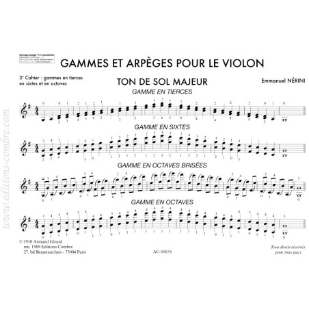 Gammes et arpèges Vol.3 (tierces, sixtes, en octaves)
