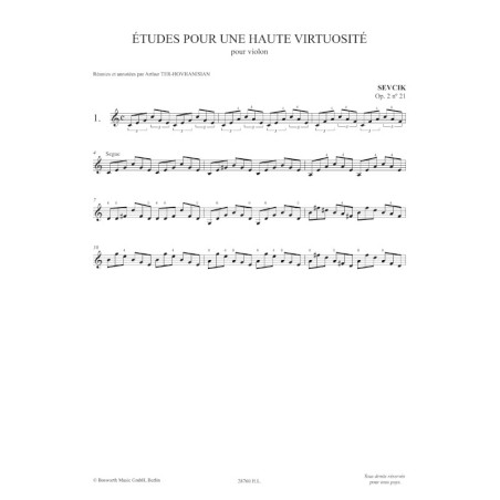 Etudes pour une haute virtuosité - Studies for High Virtuosity