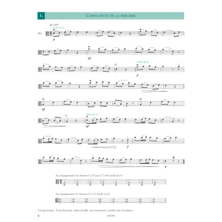 Méthode d'alto Vol.3 - 12 études en 1ere et 3e positions