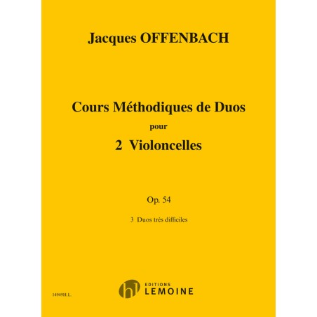Cours méthodique de duos pour deux violoncelles Op.54