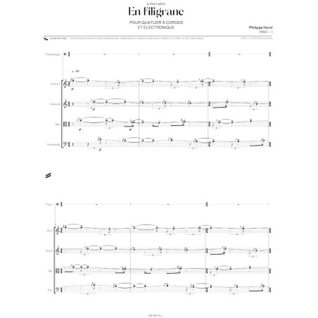 En filigrane - Quatuor n°3