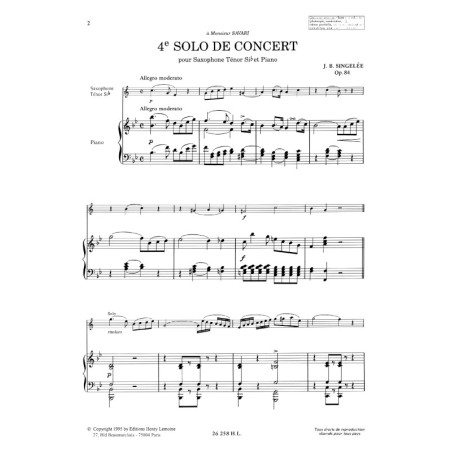 4e et 6e Solos de concert / Fantaisie brillante / Concerto Op.57