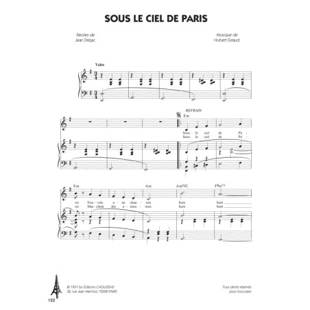 Paris - Ses chansons