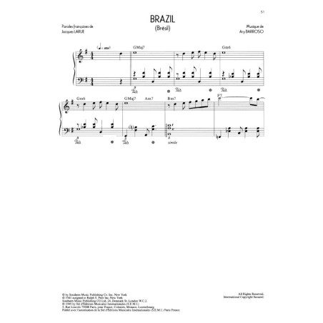 Bossa piano - méthode d'accompagnement