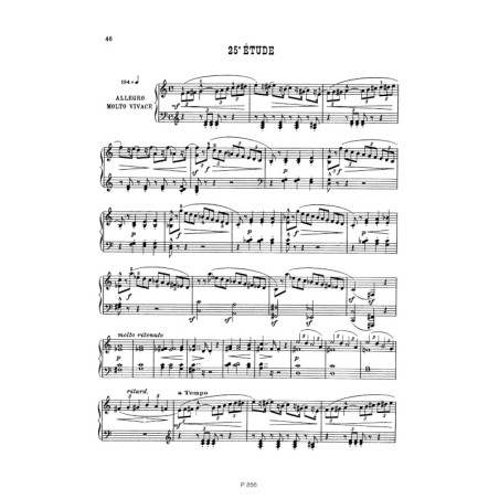 Etudes (25) Op.47 (2 volumes réunis)