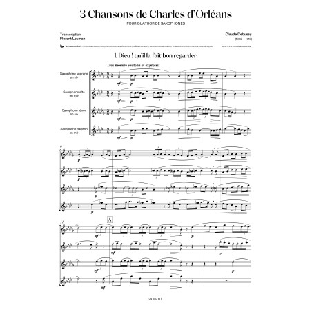 3 chansons de Charles d’Orléans