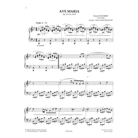 Ave Maria Op.52 n°6