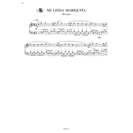 Mélodies populaires d'Amérique latine Vol.2B
