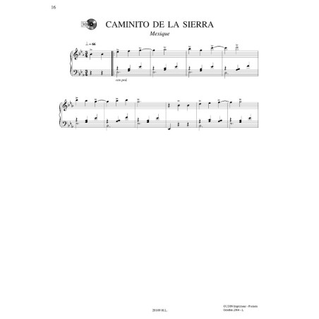 Mélodies populaires d'Amérique latine Vol.2C