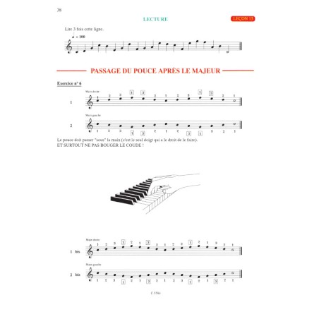 Le piano rapide et clair - Méthode illustrée pour débutant