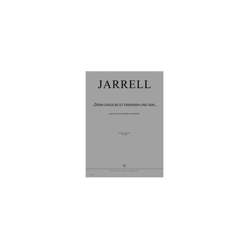 27060-jarrell-michael-denn-dasselbe-ist-erkennen-und-sein