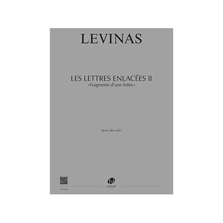 27296-levinas-michael-les-lettres-enlacees-ii