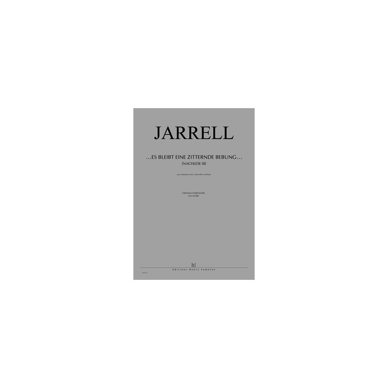 28613-jarrell-michael-nachlese-iii-es-bleibt-eine-zitternde-bebung