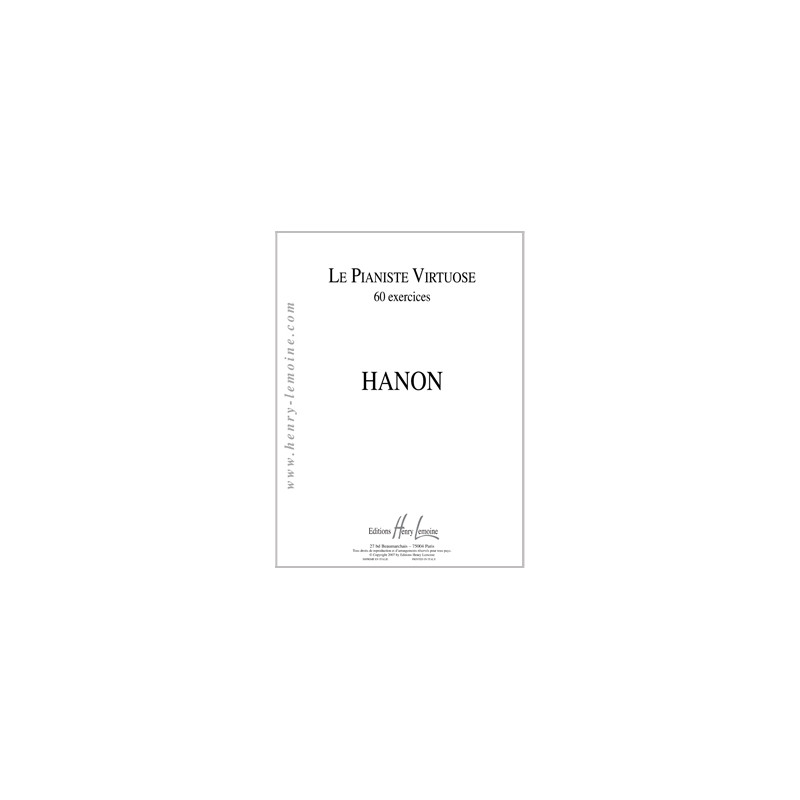 Le Pianiste Virtuose de Charles-Louis Hanon (Download) » Partitions pour  piano