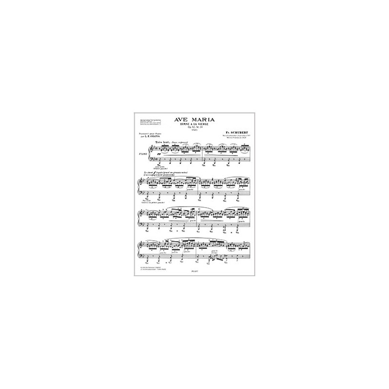 Ave Maria (Schubert) - Partition de Piano à télécharger