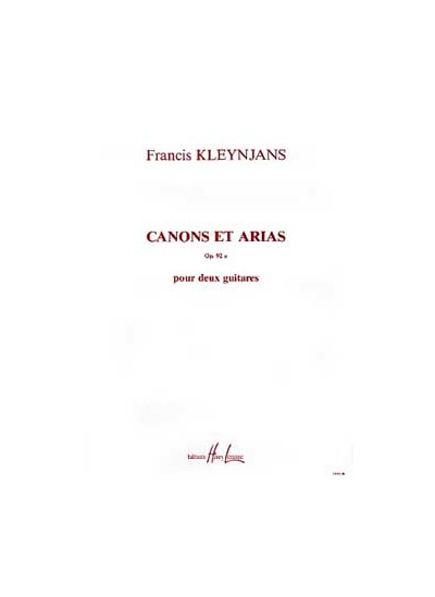 25042-kleynjans-francis-canons-et-arias-op92a